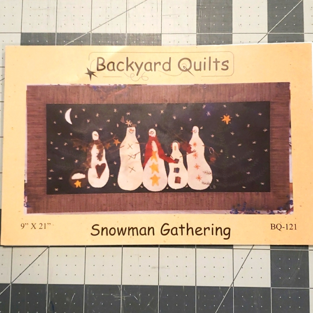 Snowman quilt hanging pattern